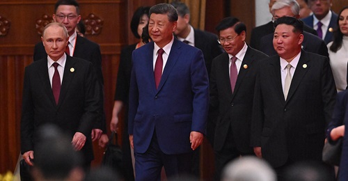 China hosting of Russia Putin North Korea Kim