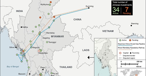 Chinese investments in Myanmar from 2021 to 2025