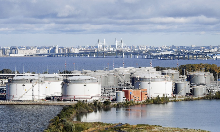 oil terminal in Saint Petersburg