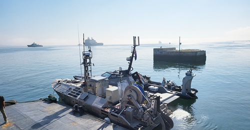 Unmanned and manned maritime platforms assemble