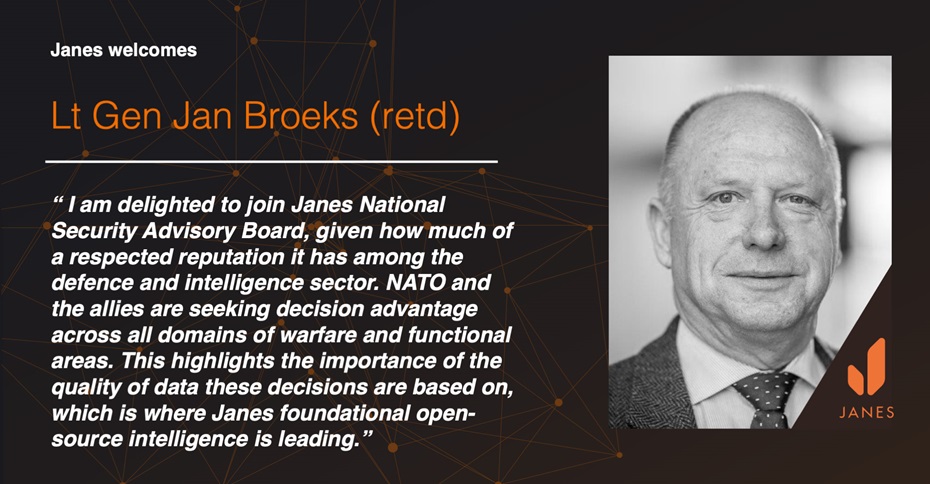 Janes welcomes Lt Gen Jan Broeks (retd) to its National Security Advisory Board
