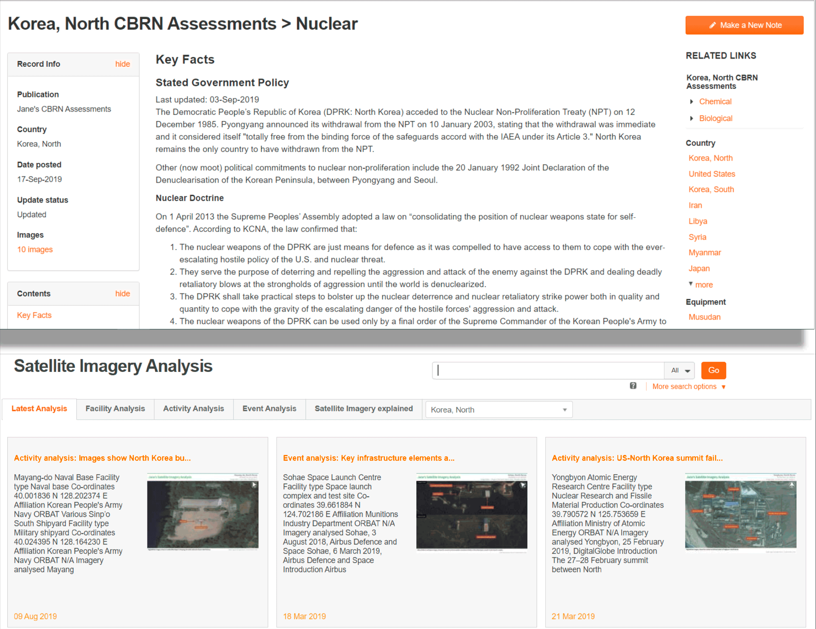 Image of cbrn assessments nuclear satellite imagery