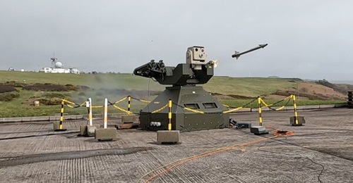 A UK Rapid Sentry air defence system, seen in the UK on 18 March 2024, of the kind sent to Kuwait in March 2026.