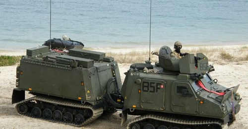 BAE Systems Hägglunds has tapped Knightec Group Brasil Serviços e Engenharia to develop transmission housings for the BvS10 all-terrain vehicle. Shown above is a BvS10 Viking Mk II of the UK Royal Marines.