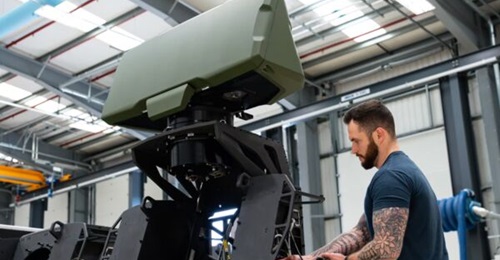 A Saab Giraffe 1X radar being manufactured at Saab UK's Centre of Radar Excellence in Fareham.