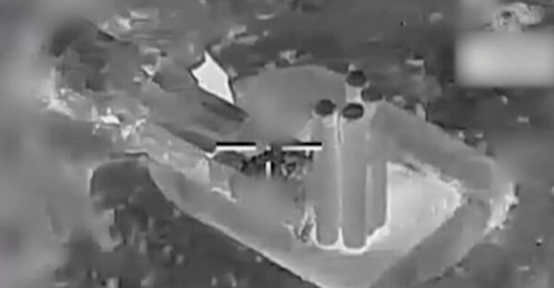 A still from seeker footage released by the IDF on 7 April shows an apparent launcher from an Iranian S-300PMU2 system moments before it was hit.