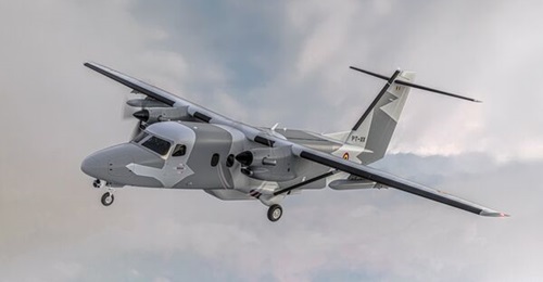 An artist's rendering of the Cessna C408 SkyCourier twin-turboprop cargo aircraft in Belgian markings. Belgium has ordered five aircraft for use by its special forces.