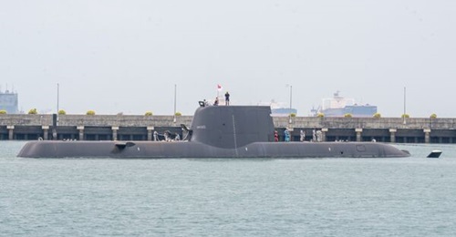 Singapore's third Invincible-class submarine, 
        
        , seen here at its homecoming ceremony on 9 April 2026.
