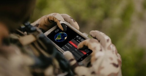 A rendering of Silvus Technologies' Streamscape Android Tactical Awareness Kit (ATAK) software plugin.