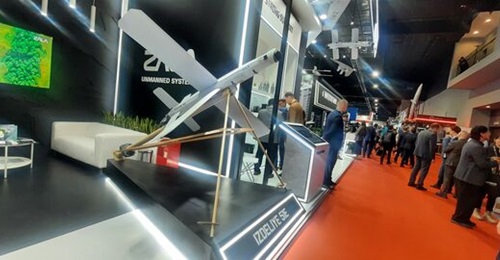 ZALA's upgraded Izdeliye 51E loitering munition is displayed at DSA 2026 in Kuala Lumpur.
