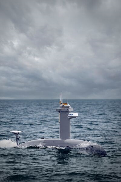 An Exail DriX USV. The H-9 variant has been selected for C-UAS research by an unspecified defence research organisation.
