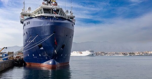 Multi-purpose support vessel Tritone, seen on its delivery to the Italian Navy on 14 April 2026.
