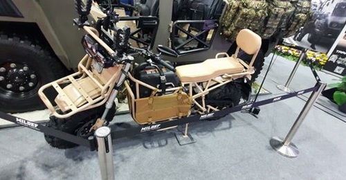Mildef's hybrid ATV is displayed at DSA 2026.