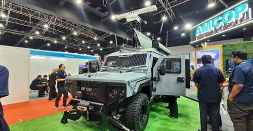 AMP Corporation's MSU Mk-III is seen displayed at DSA 2026.