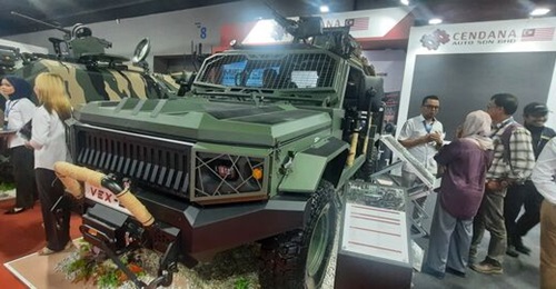 Cendana's Vex-9 is seen displayed at DSA 2026.