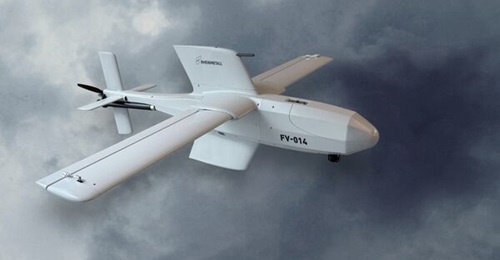 An image of an FV-014 loitering munition released by Rheinmetall in April 2026, as the Bundeswehr signed a contract for up to tens of thousands of them.