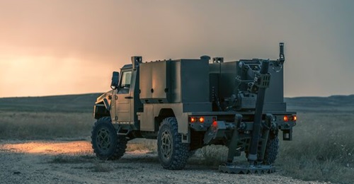 EM&E has updated its EMOC 120 mm mortar carrier system.