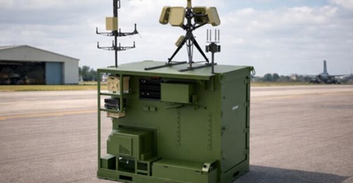 Trust Automation's RD-SUADS, seen with Echodyne's EchoShield radars in an image released by the company on 20 April 2026.