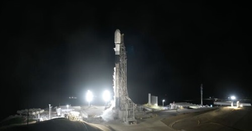 Image of Falcon 9 rocket launch of the Transporter-16 mission on 30 March 2026.