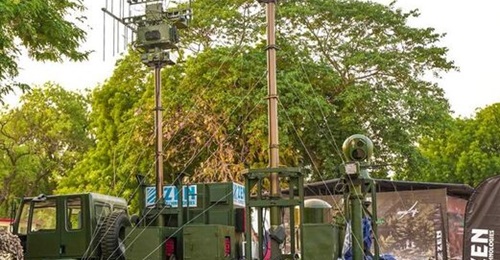 A vehicle-mounted configuration of the Zen Anti-Drone System (ZADS).
