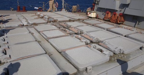 The US Navy wants advance procurement funding to buy vertical-launching systems, like those shown here on USS Laboon, for the proposed battleship.