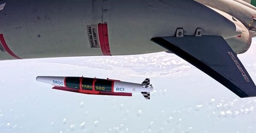 An Indian Air Force (IAF) Sepecat Jaguar launches a Tactical Advanced Range Augmentation (TARA) weapon on 7 May 2026.