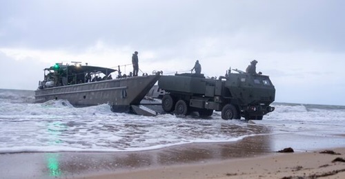 The Australian Army demonstrated HIMARS' littoral manoeuvrability during trials.