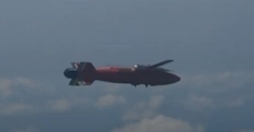 An image from a video released by Ukraine's Brave1 showing the AFU's first glide bomb shortly after being dropped from an Su-24 during trials. Minister of Defence Mykhailo Fedorov said on 18 May 2026 that it is shortly to enter operational service.