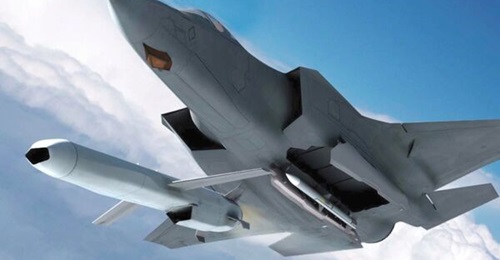 An artist's impression of a JSM just after launch from the internal weapons bay of an F-35A Lightning II. Germany has now placed its second order for the missile, to give its future F-35A fleet with a deep strike and anti-shipping capability.