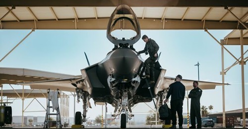 A Belgian F-35A seen in the US ahead of delivery to Florennes Air Base. The Belgian Air Force is to equip its fleet with the JSM for deep strike and anti-shipping capabilities.
