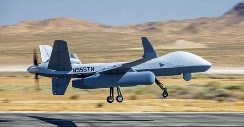 GA-ASI, in partnership with Saab, flew its MQ-9B Remotely Piloted Aircraft for the first time with LayalEye Airborne Early Warning (AEW) pods in May 2026.