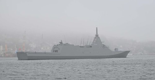 The JMSDF ninth Mogami-class frigate, seen here in an image released by ATLA on 22 May 2026.