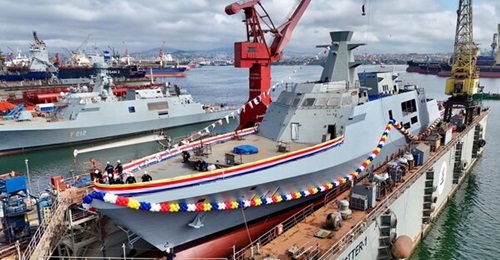 Malaysia's first vessel in its LMS Batch 2 programme, 
        
        , seen here at its launch ceremony.