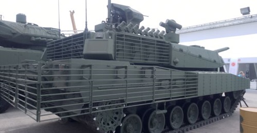 Türkiye's Altay MBT displayed during Exercise 'EFES-2026'.