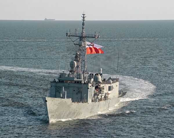 
        The new coastal defence vessels are intended to replace the Polish Navy's two Oliver Hazard Perry-class frigates, ORP 
        General Kazimierz Pułaski
         and ORP 
        General Tadeusz Kościuszko
         (pictured), by 2033.
       (NATO/PO ESP-N Sánchez Oller)