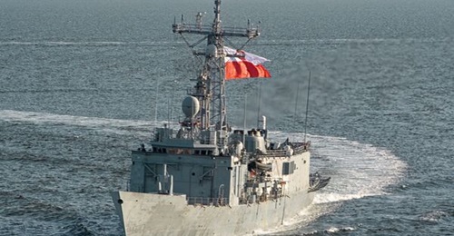The new coastal defence vessels are intended to replace the Polish Navy's two Oliver Hazard Perry-class frigates, ORP 
        
         and ORP 
        
         (pictured), by 2033.