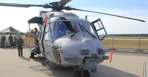 A German Navy Sea Lion helicopter was showcased at the ILA Berlin Airshow 2026. The service is planning an expanded role for the type alongside its Sea Tiger stablemate.