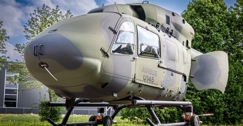 The U145 unmanned cargo version of the H145 rotorcraft was revealed by Airbus Helicopters at the ILA Berlin Airshow 2026. It features 360-degree loading access via nose and rear clam-doors, and two sliding side doors.