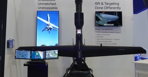 Scale model of V-BAT on display at UMEX 2026