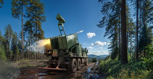 The IRIS-T SLS MK 4 offers a transporter erector launcher and radar which can operate as a standalone air defence system.
