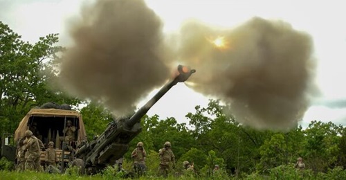 A BAE Systems M777 155 mm/39 calibre towed ultra lightweight howitzer (ULH) seen in August 2025.