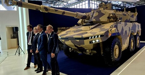 John Cockerill and its subsidiary Arquus presented their Fenris AFV equipped with an unmanned-variant of Cockerill's 3105 turret.