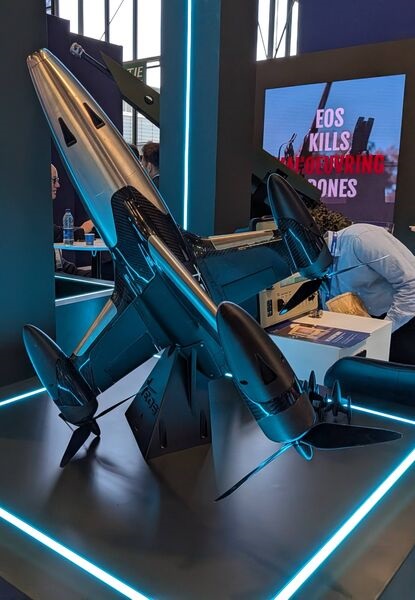MARSS' Interceptor MR, for C-UAV use, displayed at Eurosatory 2026.