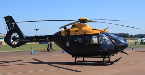 UKMFTS Airbus H135 Juno training helicopter at RIAT 2024.