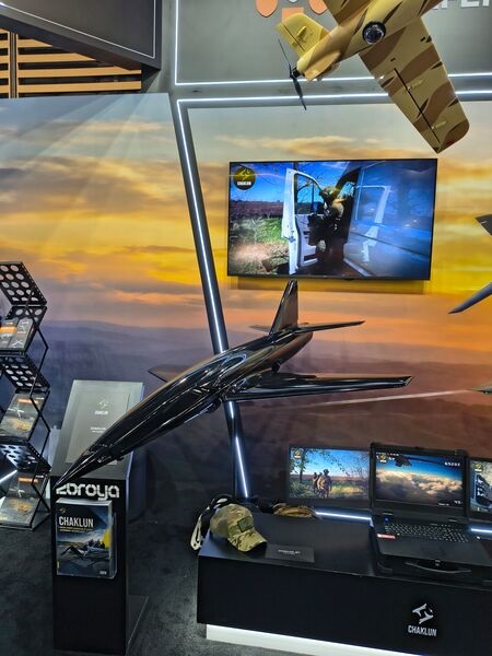 Chaklun's Jet turbojet powered interceptor UAV, presented at Eurosatory 2026.