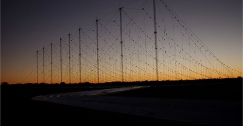 A Jindalee Operational Radar Network (JORN) transmitter site at Harts Range in Alice Springs.