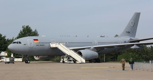 A NATO MRTT was displayed at the ILA Berlin Airshow 2026 adorned in a German flag. Poland is set to become the latest customer for the tanker-transport aircraft, with procurement talks now in their final stages.