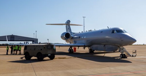Technicians from No 10 Squadron prepare a Royal Australian Air Force MC-55A Peregrine for a sortie at RAAF Base Darwin in June 2026.