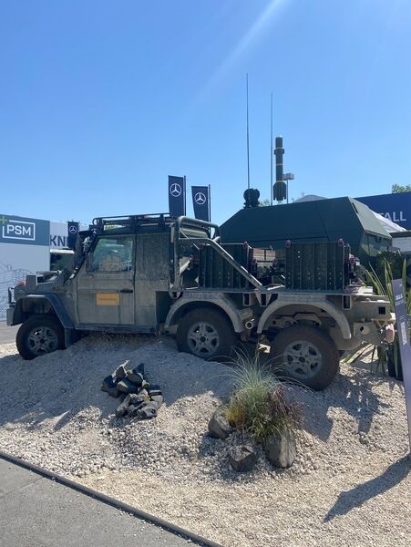 Rheinmetall's Caracal 6x6 air assault vehicle variant, displayed at Eurosatory 2026.