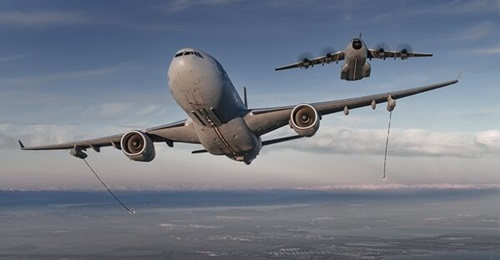 NATO has announced that Finland is to join the A330 MRTT (foreground)-based MMF, while a new A400M (background) multinational fleet will be established to expand alliance strategic airlift capacity.